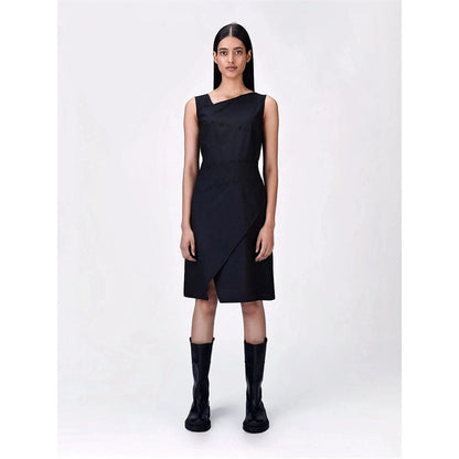 Genes Lecoanet Hemant Women Wool Blend Solid Sleeveless Dress
