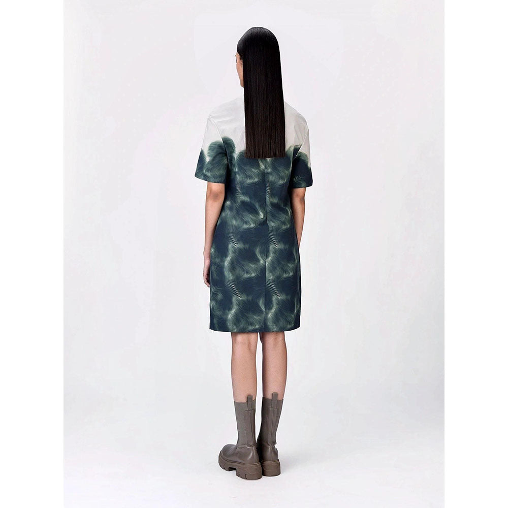 Genes Lecoanet Hemant Women Cotton V-Neck Graphic Print Dress