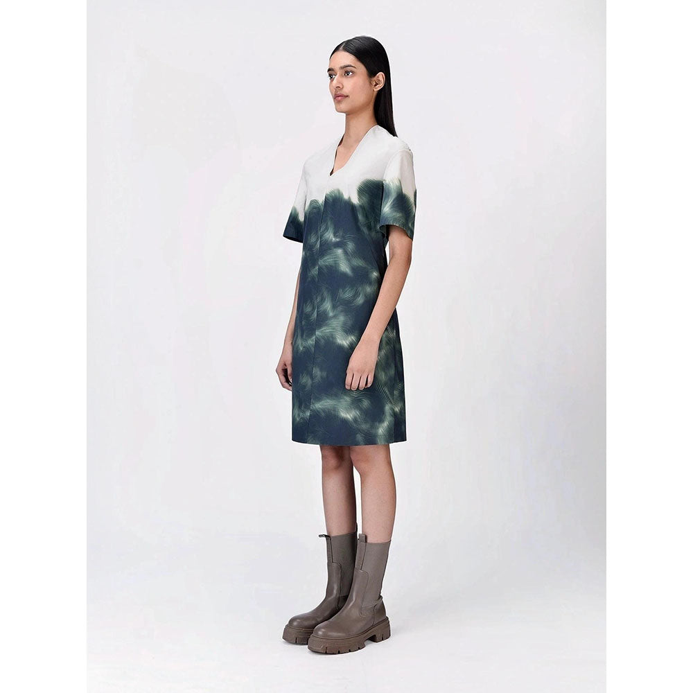 Genes Lecoanet Hemant Women Cotton V-Neck Graphic Print Dress