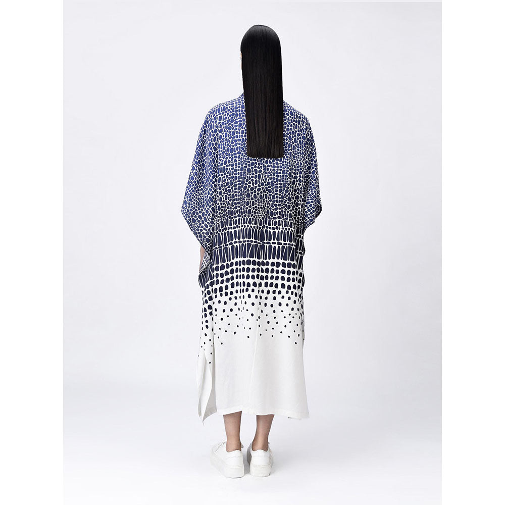 Genes Lecoanet Hemant Women's Collar Neck Printed Shirt Dress