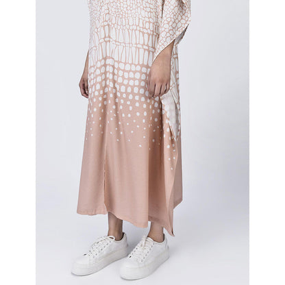 Genes Lecoanet Hemant Women's Collar Neck Printed A-Line Dress