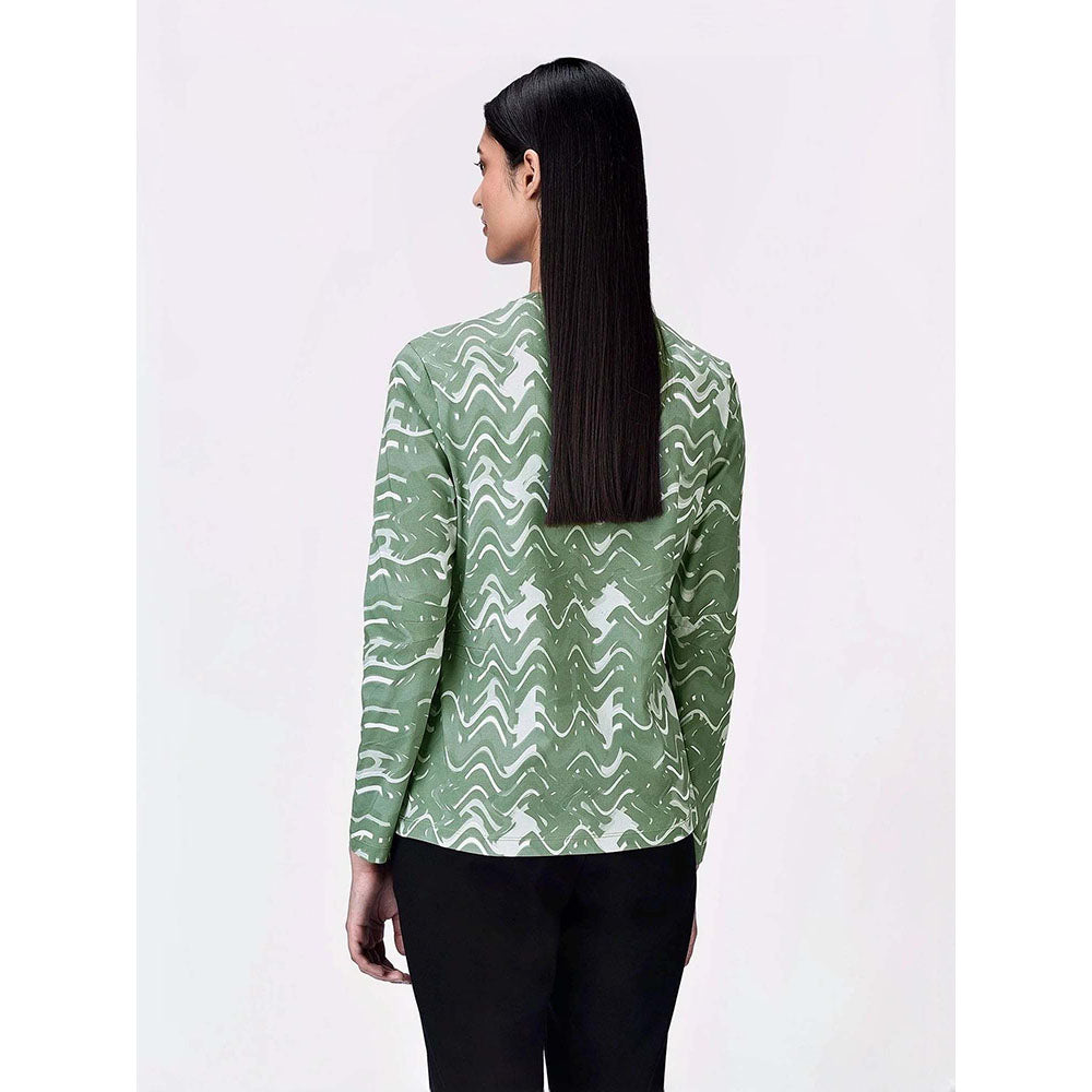 Genes Lecoanet Hemant Women's Jersey Round Neck Printed Full Sleeves T-shirt