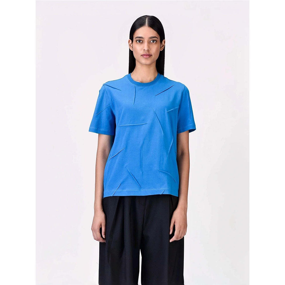 Genes Lecoanet Hemant Women's Cotton Round Neck Solid Half Sleeves T-shirt