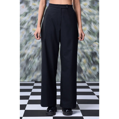 Genes Lecoanet Hemant Women's Cotton Twill Trouser - Black