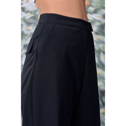 Genes Lecoanet Hemant Women's Cotton Twill Trouser - Black