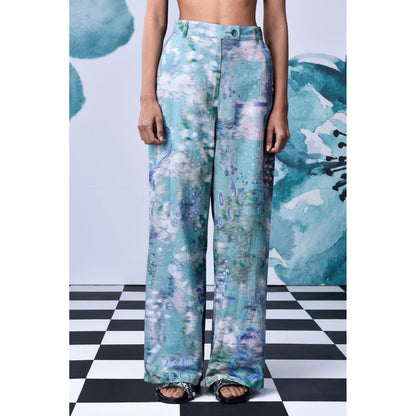 Genes Lecoanet Hemant Pool of Tear Trouser- Nile Green