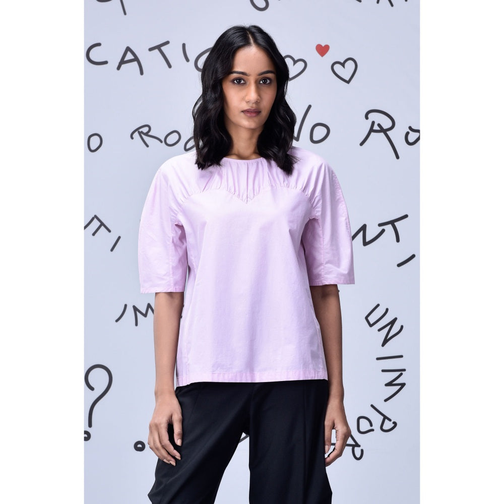 Genes Lecoanet Hemant Gather Heart Top- Smoothie Pink