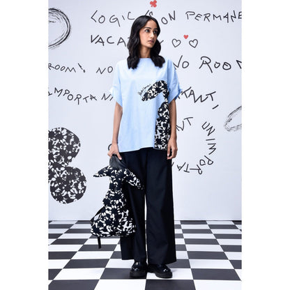 Genes Lecoanet Hemant Rabbit Texture Top- Light Blue