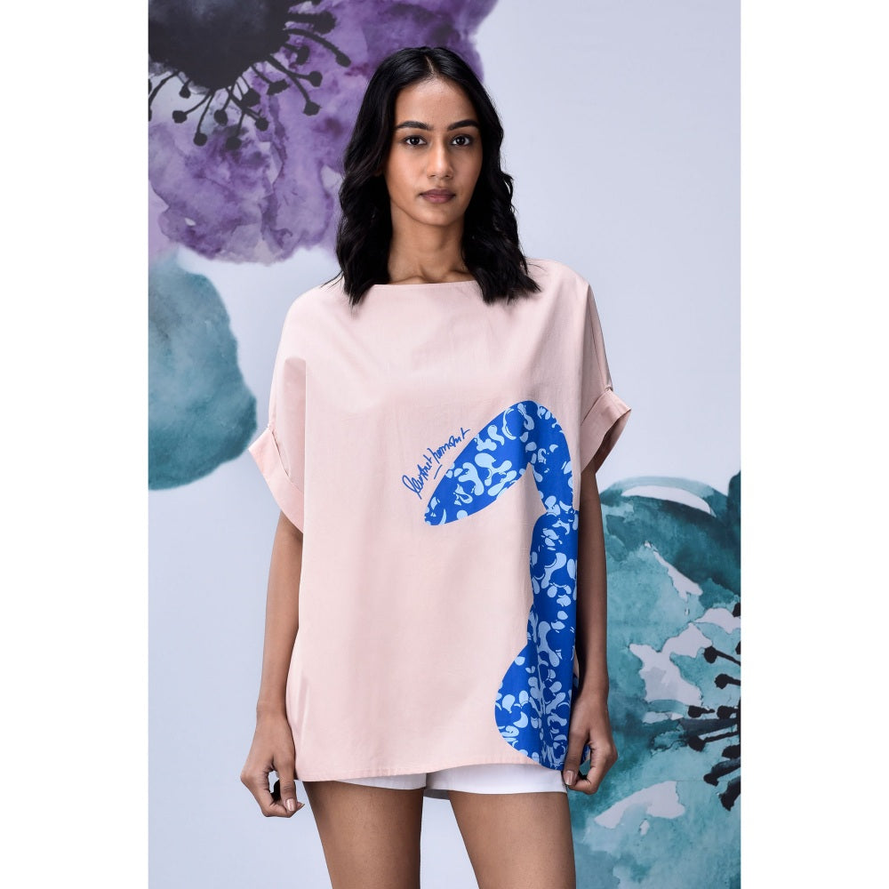 Genes Lecoanet Hemant Rabbit Texture Top- Beige Rosie