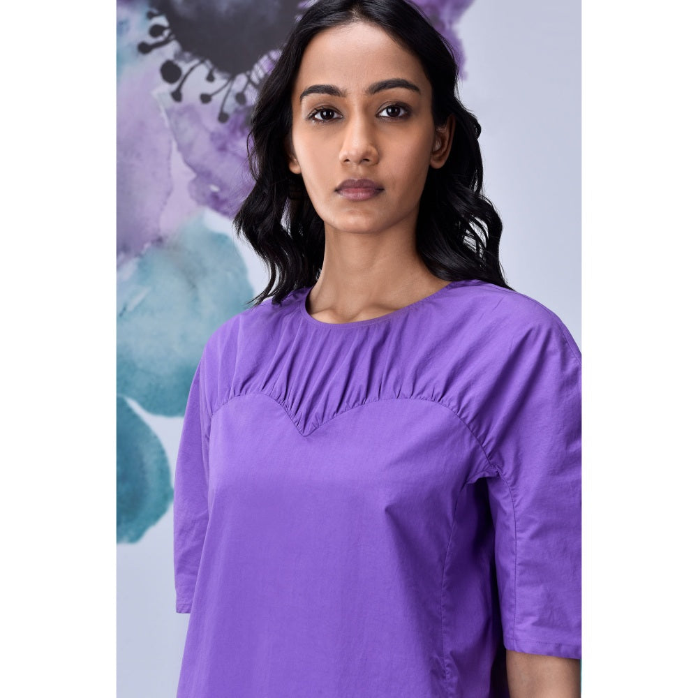 Genes Lecoanet Hemant Gather Heart Top- French Lavender