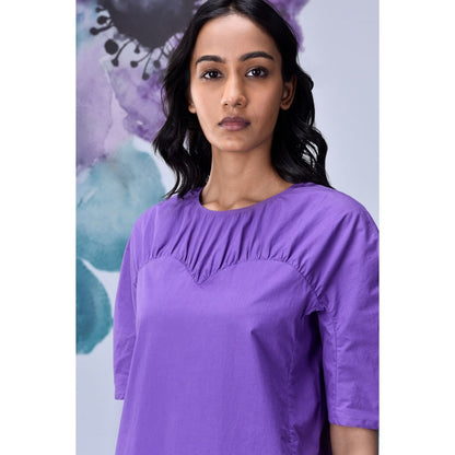 Genes Lecoanet Hemant Gather Heart Top- French Lavender