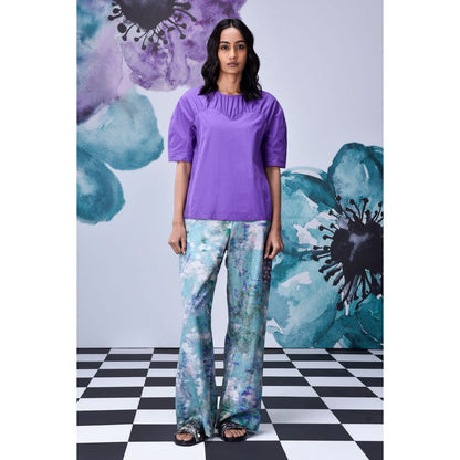 Genes Lecoanet Hemant Gather Heart Top- French Lavender