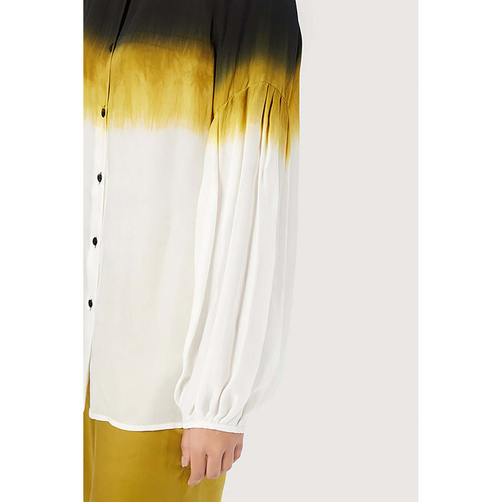 Genes Lecoanet Hemant Easy Fit Button-Up Shirt With Pleated Sleeves