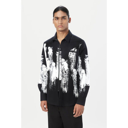 Genes Lecoanet Hemant Regular Fit Shirt With Zipper Front Opening