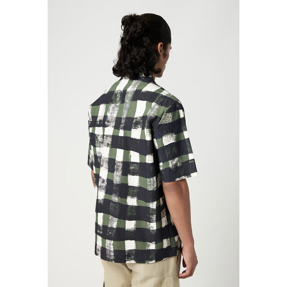 Genes Lecoanet Hemant Relaxed Fit Half Sleeve Shirt With All-Over Large Check Print