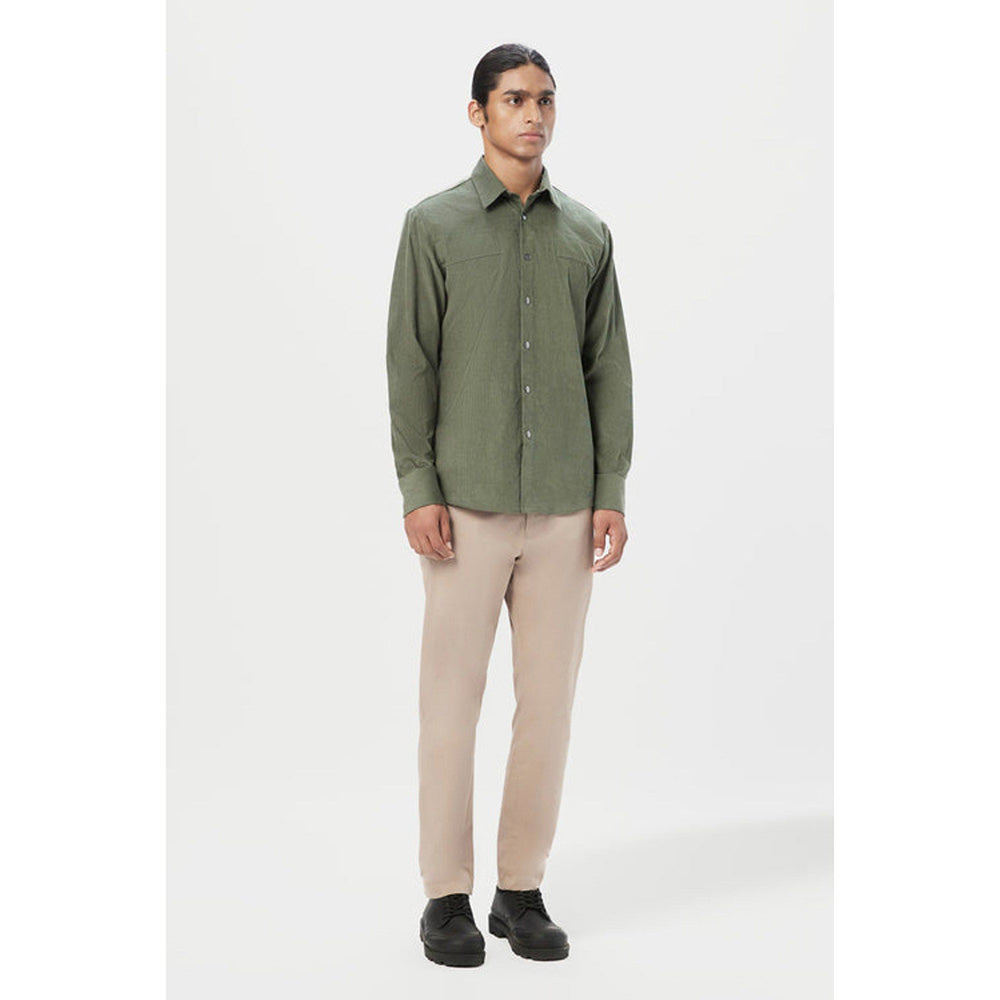 Genes Lecoanet Hemant Classic Fit Button-Up Shirt With Detailed Seam Construction