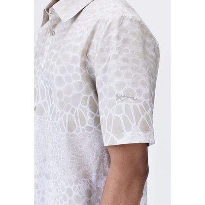 Genes Lecoanet Hemant Regular Fit Half Sleeve Shirt With Microcell Print