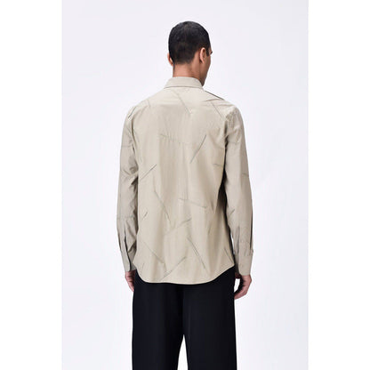 Genes Lecoanet Hemant Regular Fit Giza Cotton Poplin Shirt With Dart Details