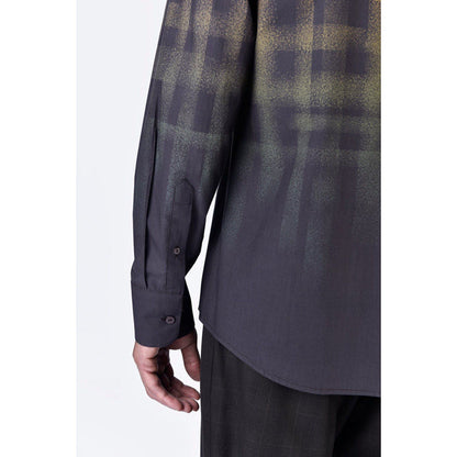 Genes Lecoanet Hemant Dotted Check Shirt- Chocolate Multi-Color