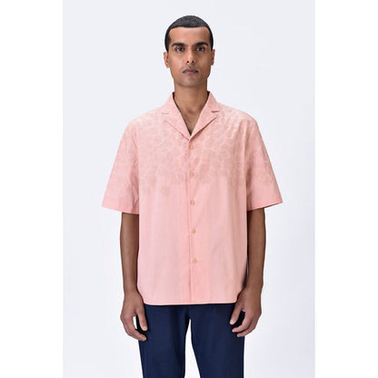 Genes Lecoanet Hemant Giza Cotton Poplin Easy Fit Cuban Collar Shirt