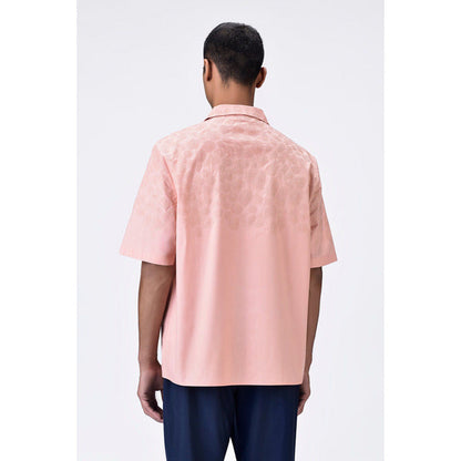 Genes Lecoanet Hemant Giza Cotton Poplin Easy Fit Cuban Collar Shirt