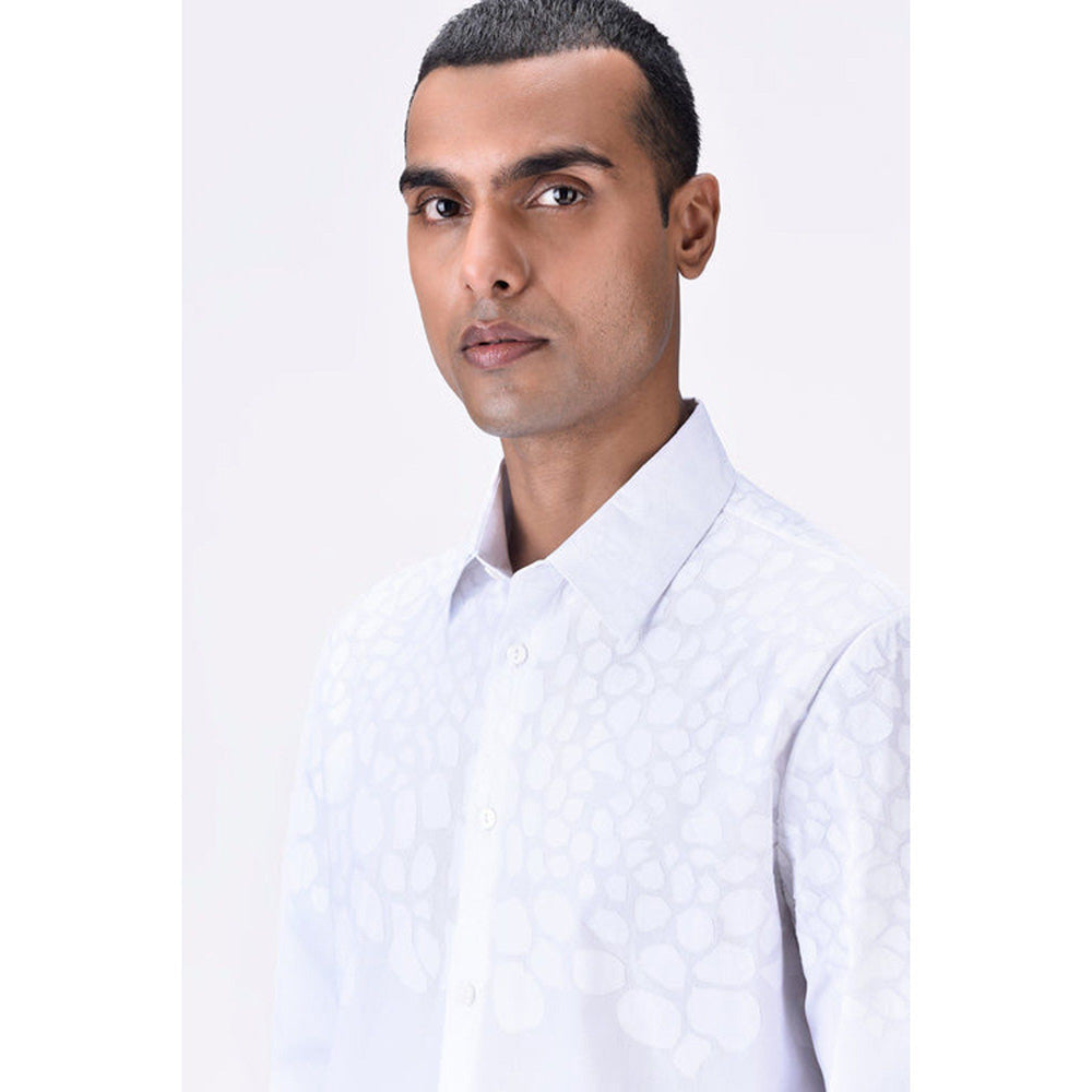 Genes Lecoanet Hemant Giza Cotton Poplin Regular Fit Button-Up Shirt
