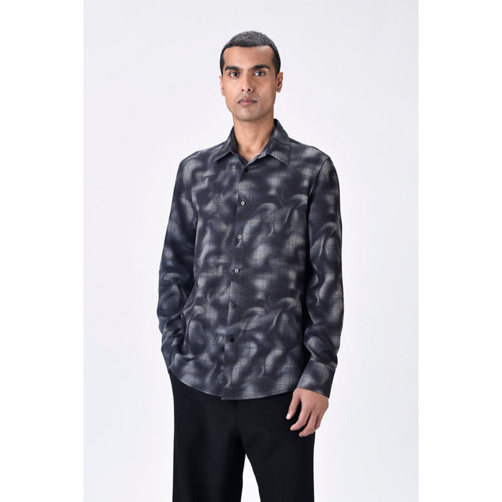 Genes Lecoanet Hemant Regular Fit Button-Up Shirt With Aurora Check Print