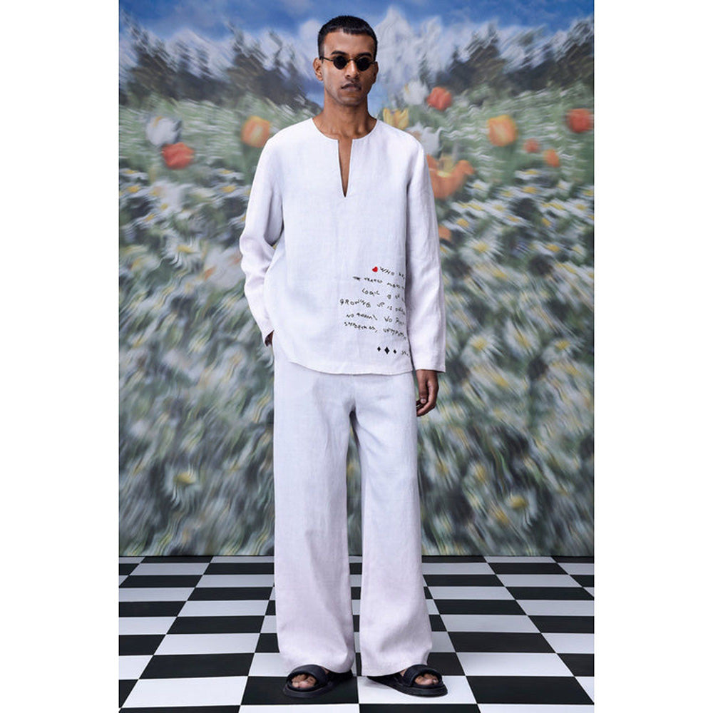 Genes Lecoanet Hemant Linen Graffiti T-Shirt