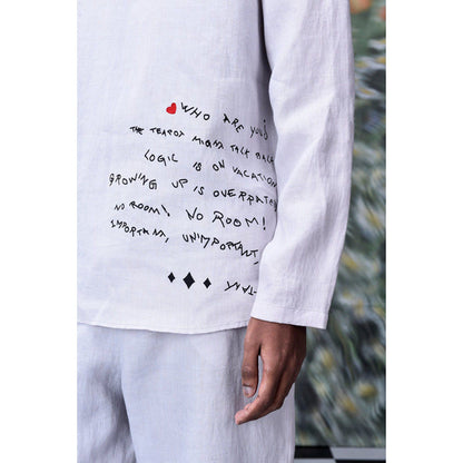 Genes Lecoanet Hemant Linen Graffiti T-Shirt