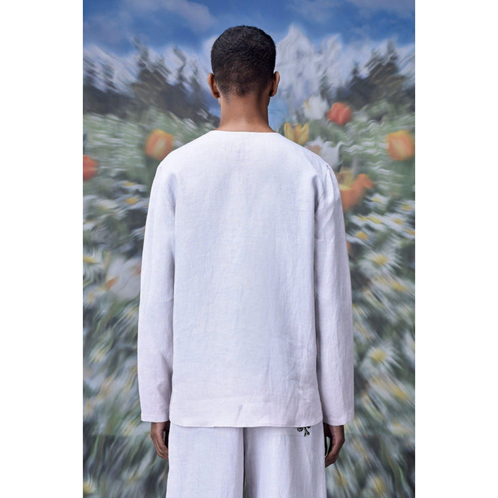 Genes Lecoanet Hemant Linen Graffiti T-Shirt