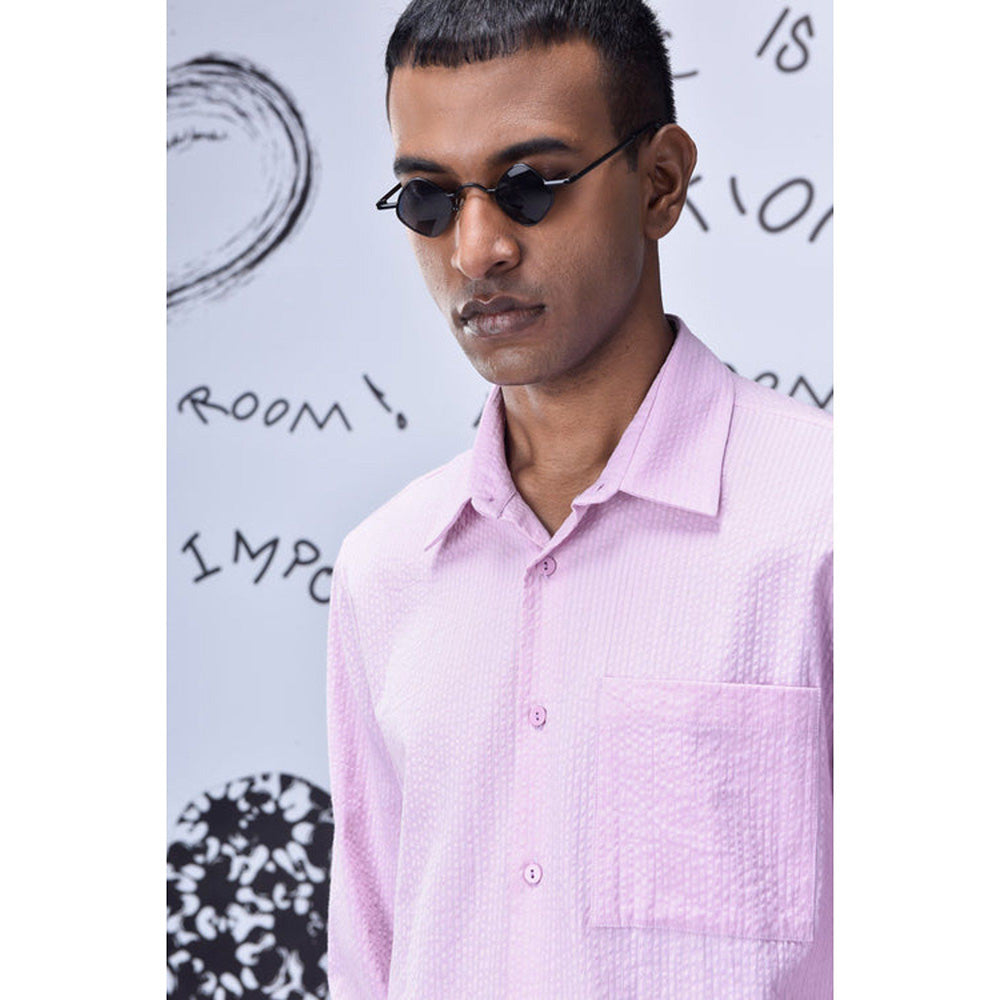 Genes Lecoanet Hemant Solid Regular Fit Shirt- Smoothie Pink