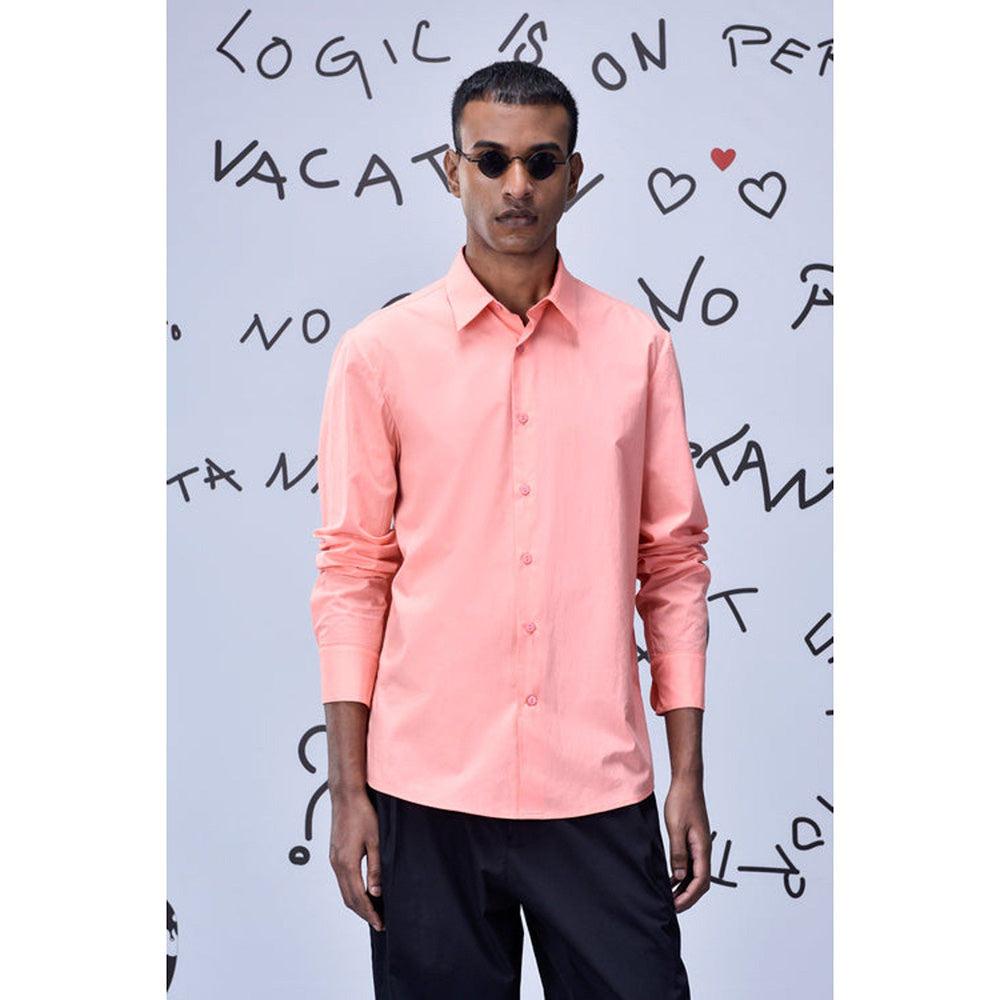 Genes Lecoanet Hemant Malmal Formal Regular Fit Shirt- Beige Rosie