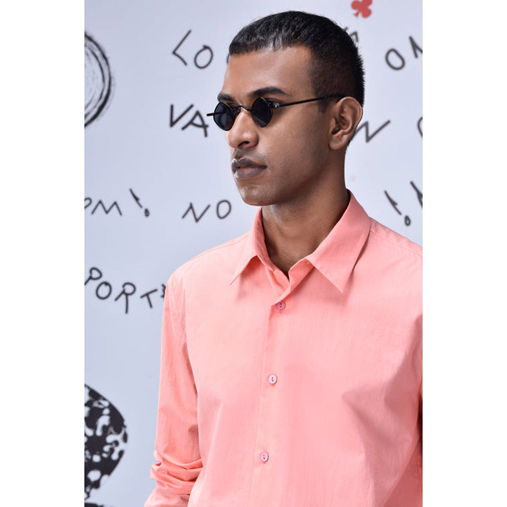 Genes Lecoanet Hemant Malmal Formal Regular Fit Shirt- Beige Rosie