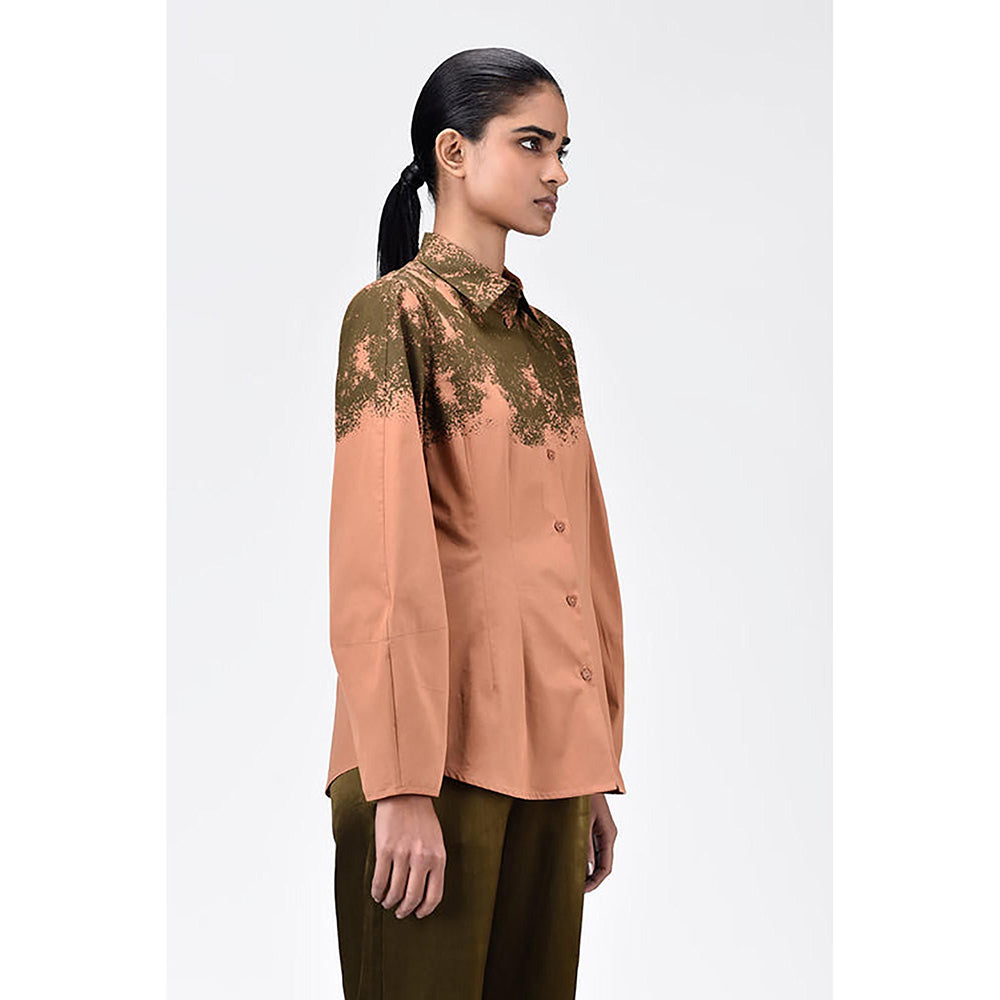 Genes Lecoanet Hemant Regular Fit Button-Up Shirt With Canopy Print