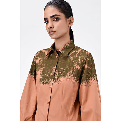 Genes Lecoanet Hemant Regular Fit Button-Up Shirt With Canopy Print