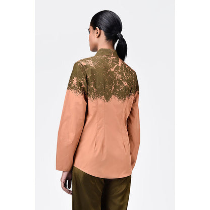 Genes Lecoanet Hemant Regular Fit Button-Up Shirt With Canopy Print