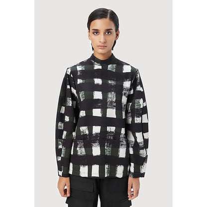 Genes Lecoanet Hemant Easy Fit Sweatshirt With All-Over Large Checks Print