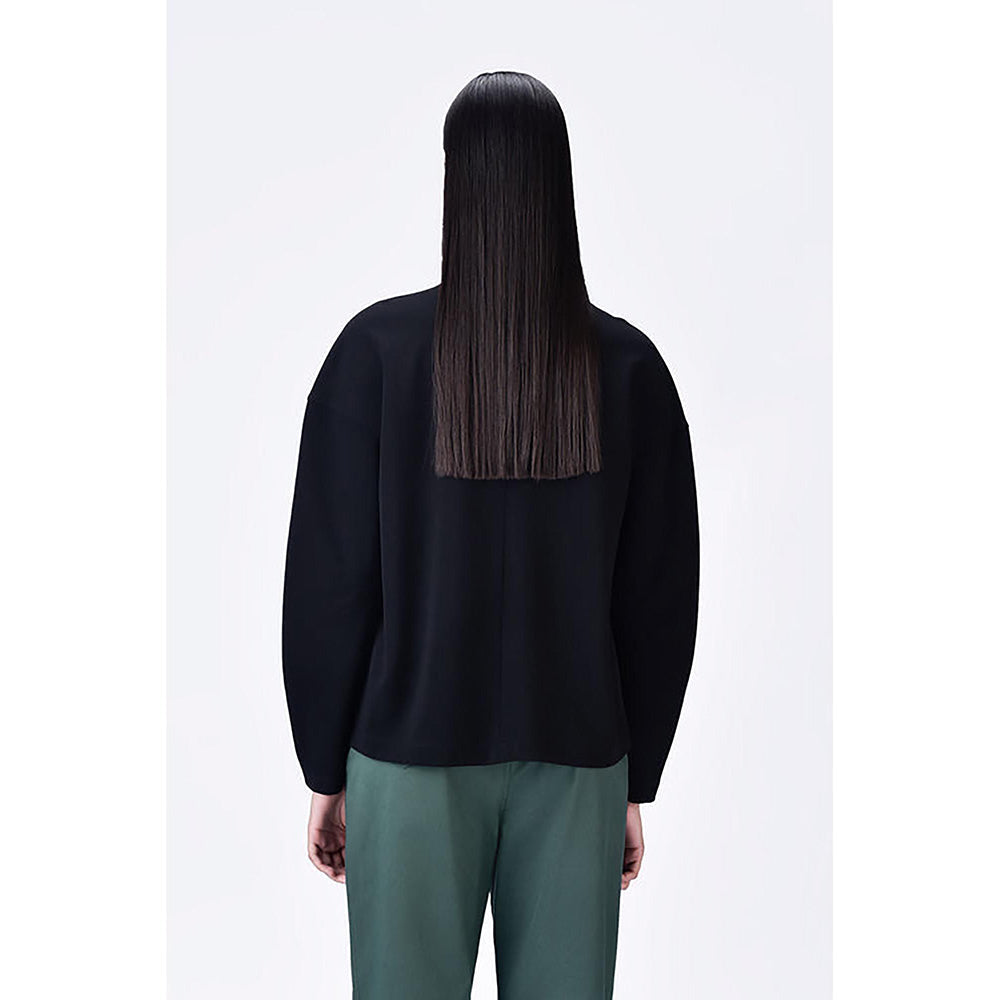 Genes Lecoanet Hemant Crepe Sweatshirt With Typography Embroidery