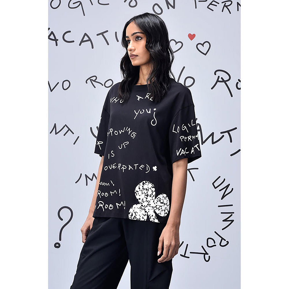 Genes Lecoanet Hemant Scribble Bunny T-Shirt