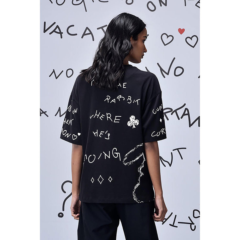 Genes Lecoanet Hemant Scribble Bunny T-Shirt