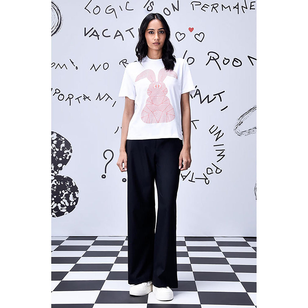 Genes Lecoanet Hemant Scribble Text T-Shirt -White