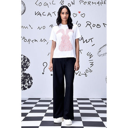 Genes Lecoanet Hemant Scribble Text T-Shirt -White