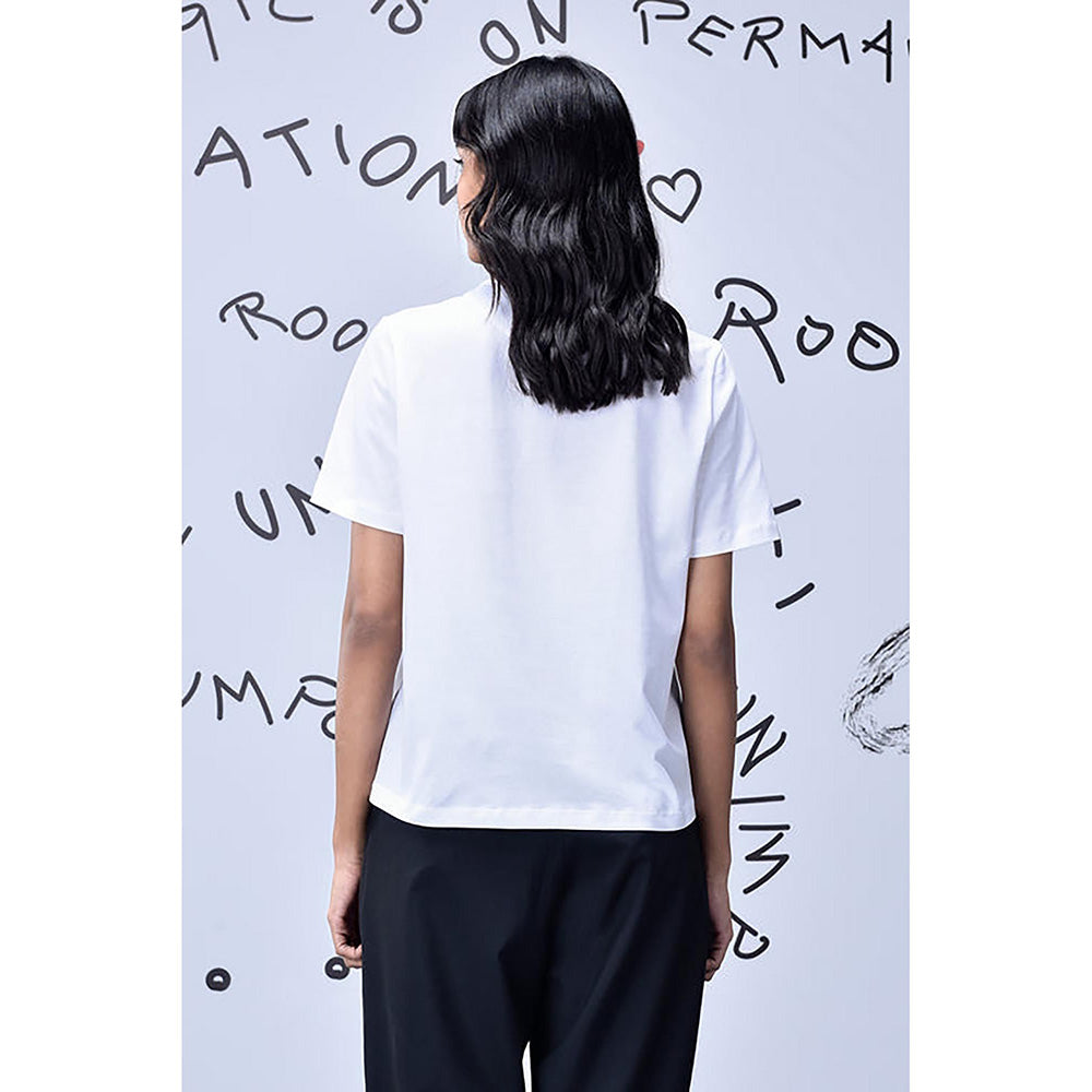 Genes Lecoanet Hemant Scribble Text T-Shirt -White