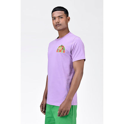 Genes Lecoanet Hemant Regular Fit Men's T-Shirt With Genes Fruit Basket Embroidery