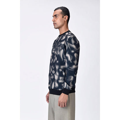 Genes Lecoanet Hemant Easy Fit Sweatshirt With Genes Text And Aurora Print