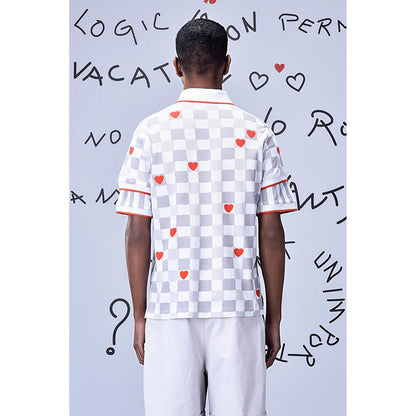 Genes Lecoanet Hemant Chess Board Semi-Fitted Polo