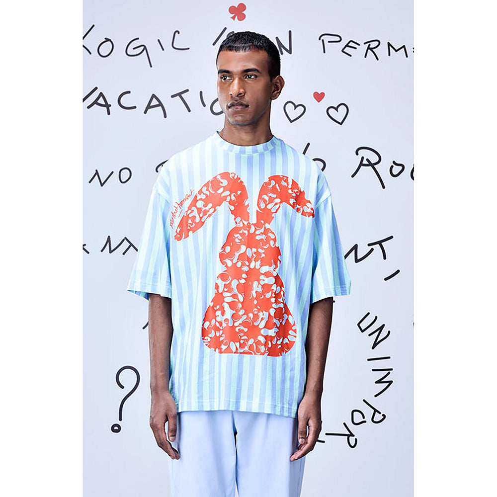 Genes Lecoanet Hemant Solo Bunny T-Shirt- Blue