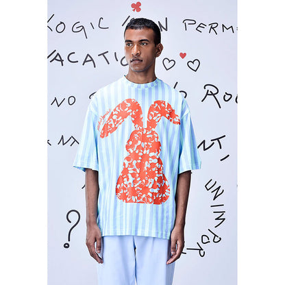 Genes Lecoanet Hemant Solo Bunny T-Shirt- Blue