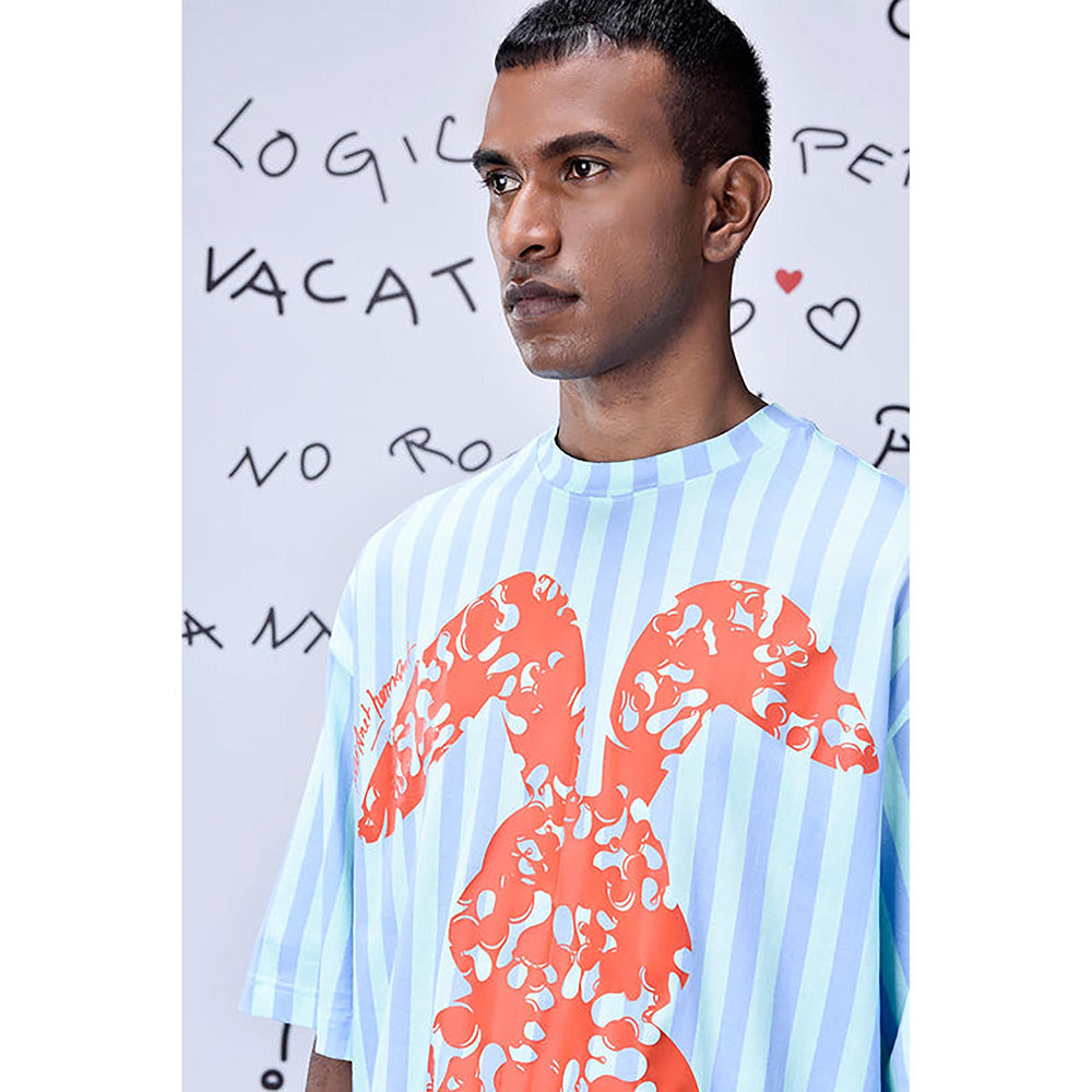 Genes Lecoanet Hemant Solo Bunny T-Shirt- Blue