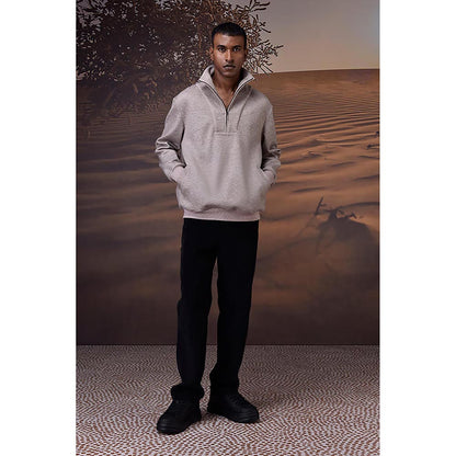 Genes Lecoanet Hemant Mastic Double Layer Fleece Half-Zip Sweatshirt